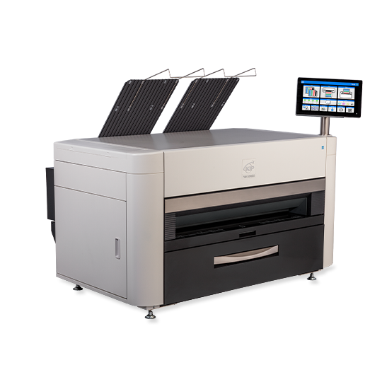 KIP 730C 2 Roll Color Print System (6D/A1 PPM) with Top Stacking
