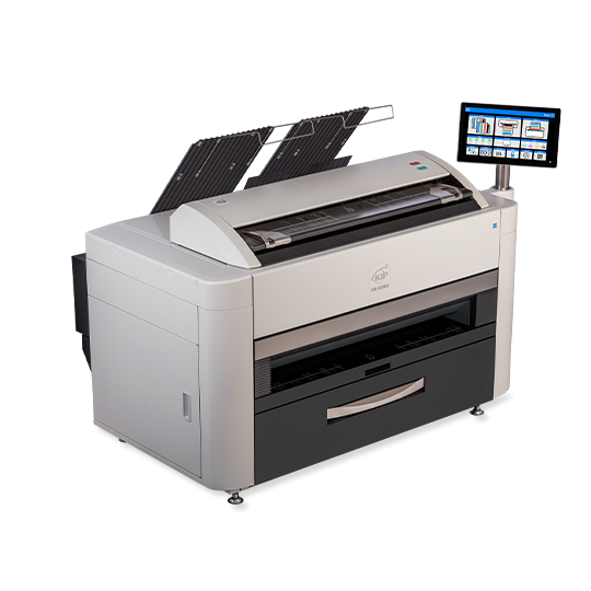 KIP 760C 2 Roll Color MFP System (8D BW / 6D Color) with Top Stacking and Optional Rear Stacking