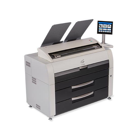 KIP 7984G 14D - 4 Roll BW MFP System with CIS Color Scanner and Top Stacking